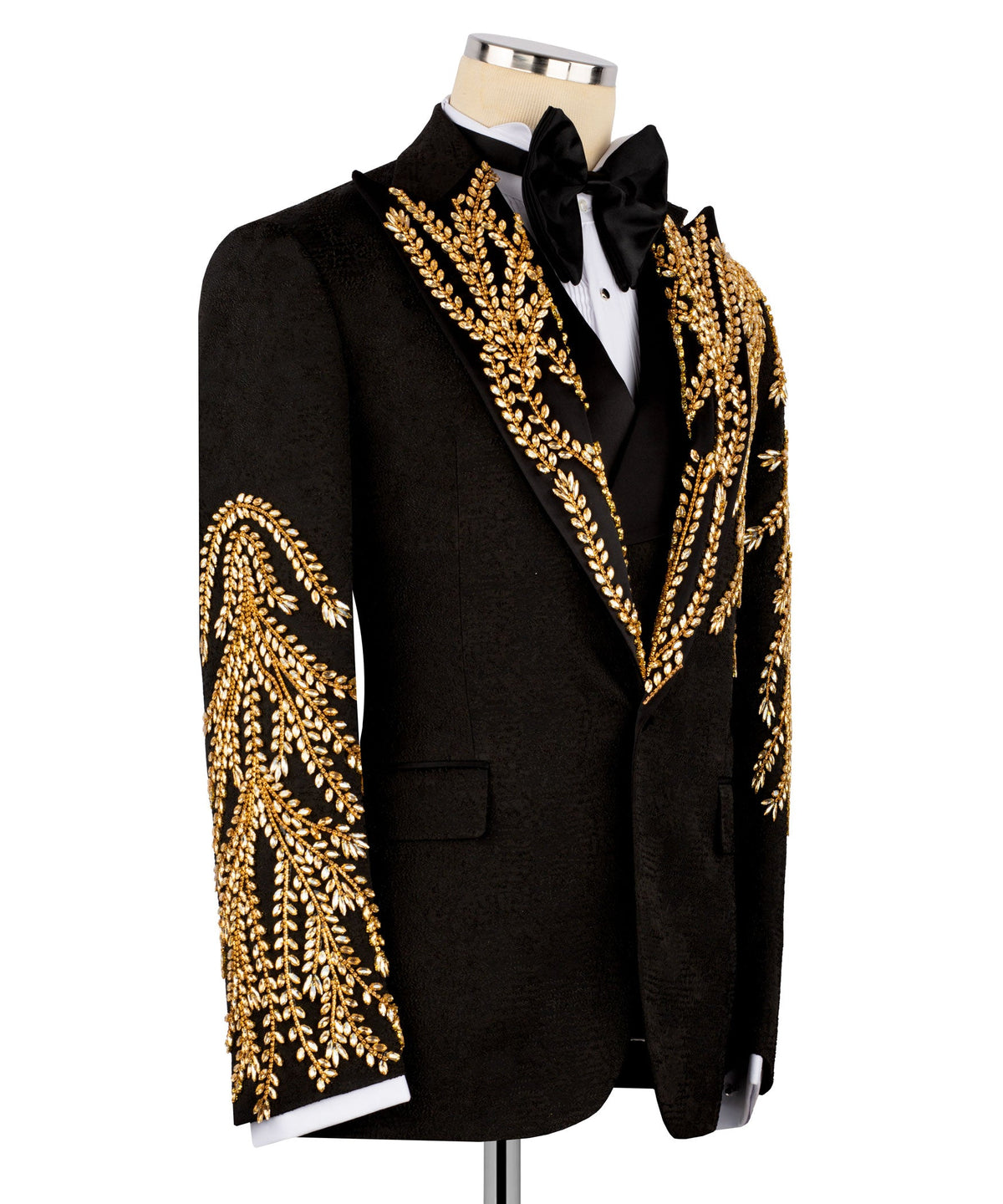 Black Embroidered Tuxedo - Style 10