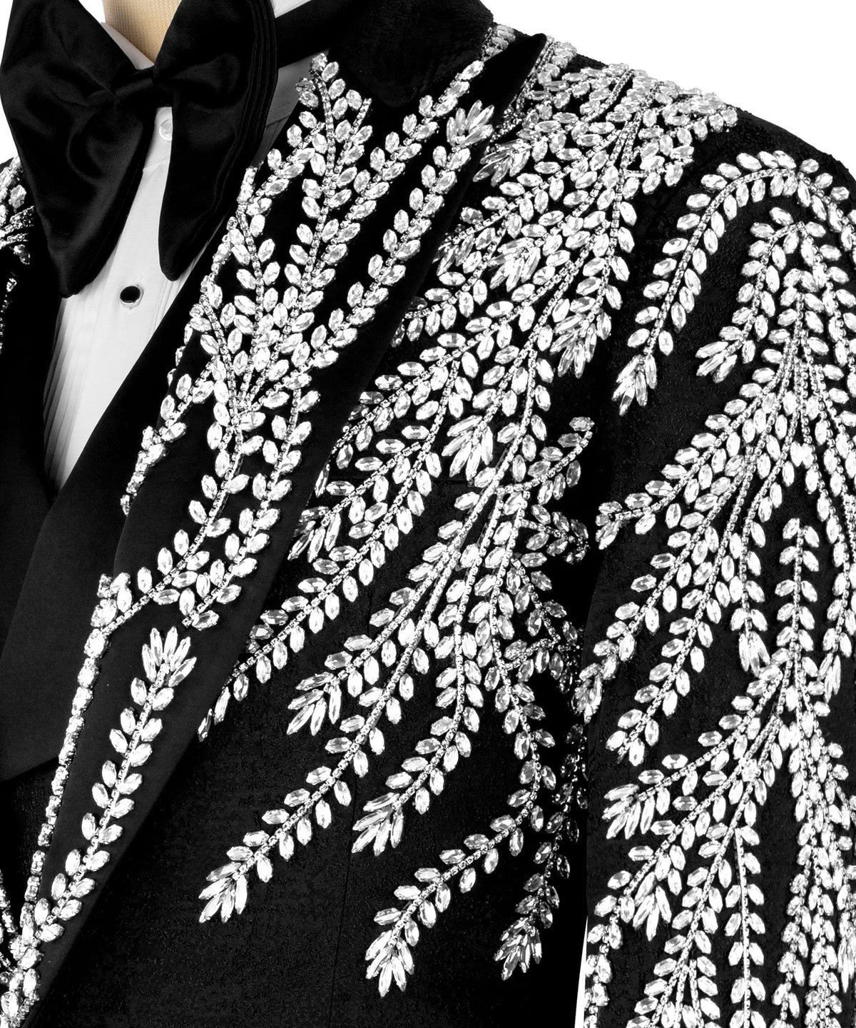 Black Embroidered Tuxedo - Style 11