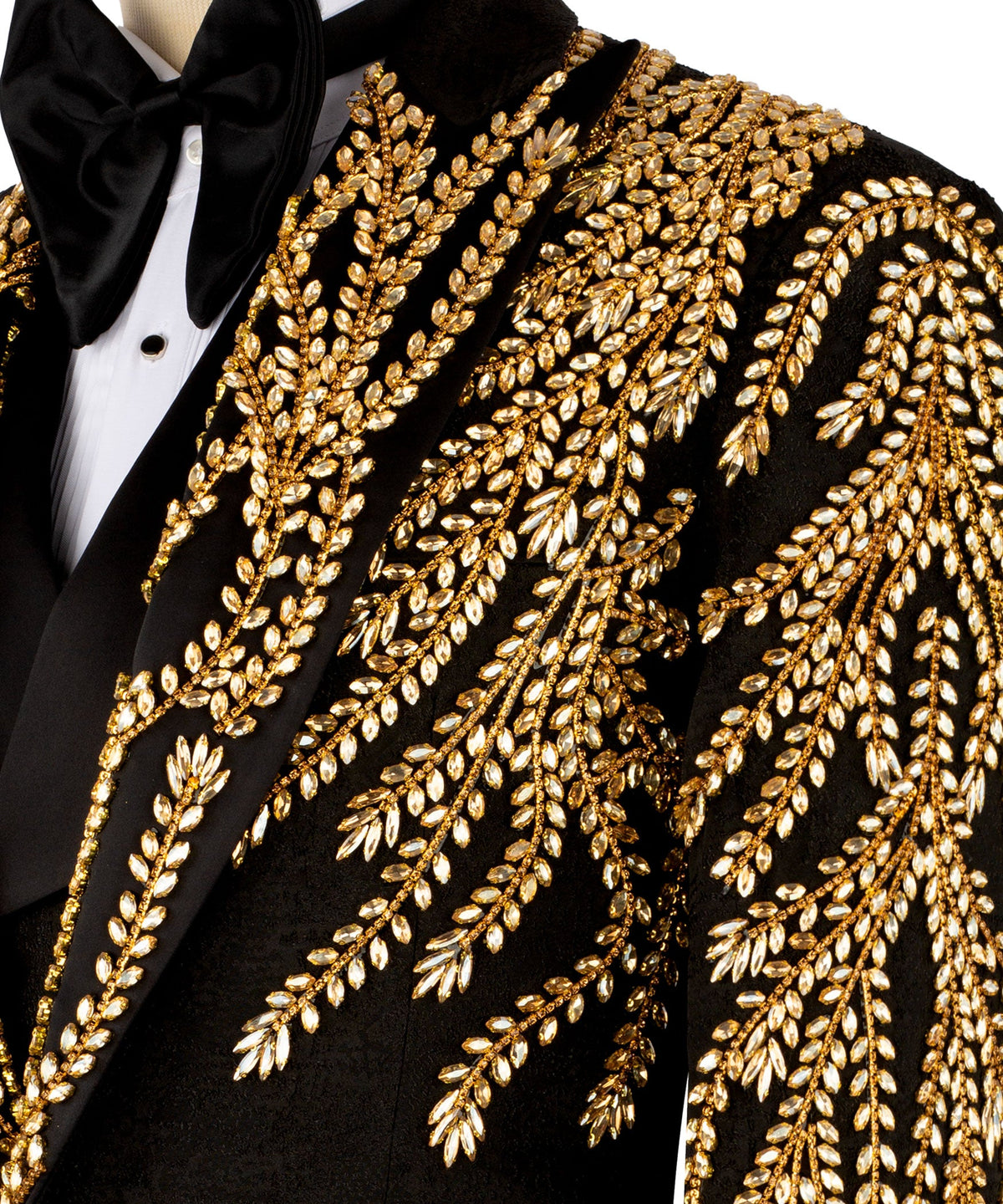 Black Embroidered Tuxedo - Style 10