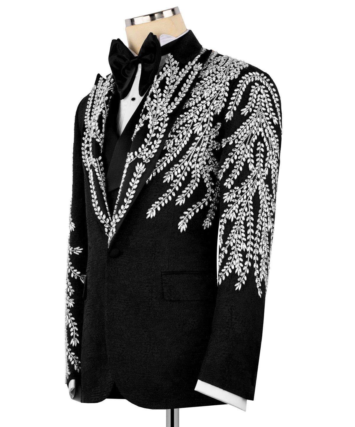 Black Embroidered Tuxedo - Style 11