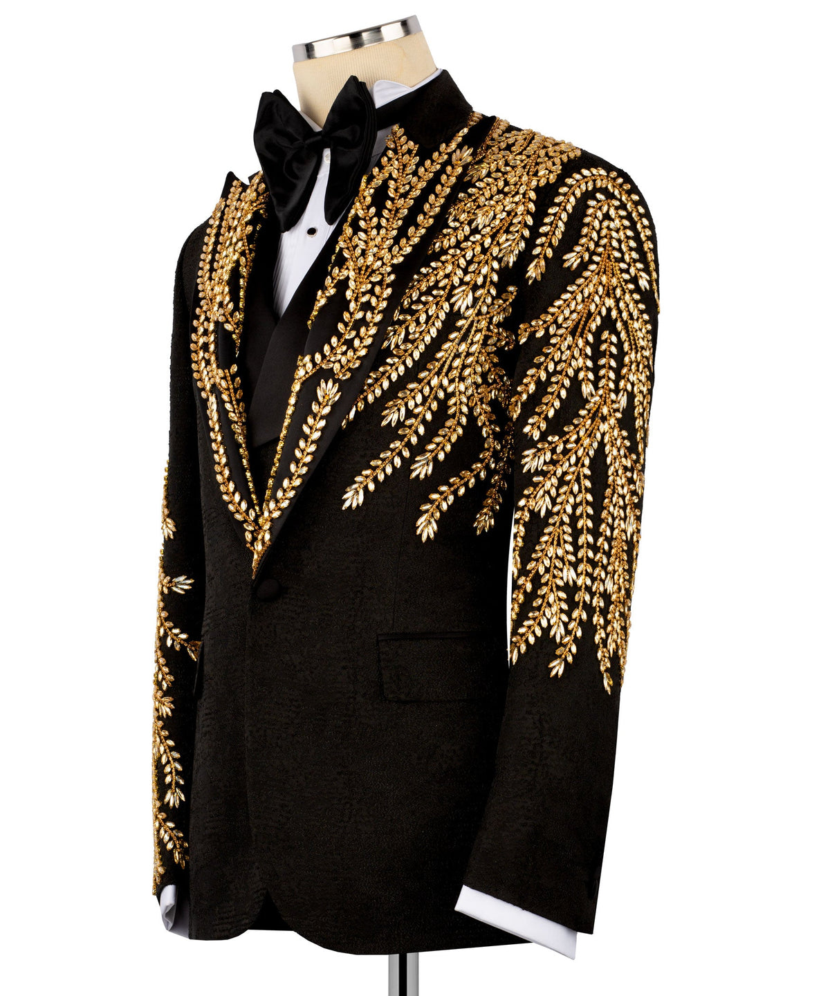 Black Embroidered Tuxedo - Style 10