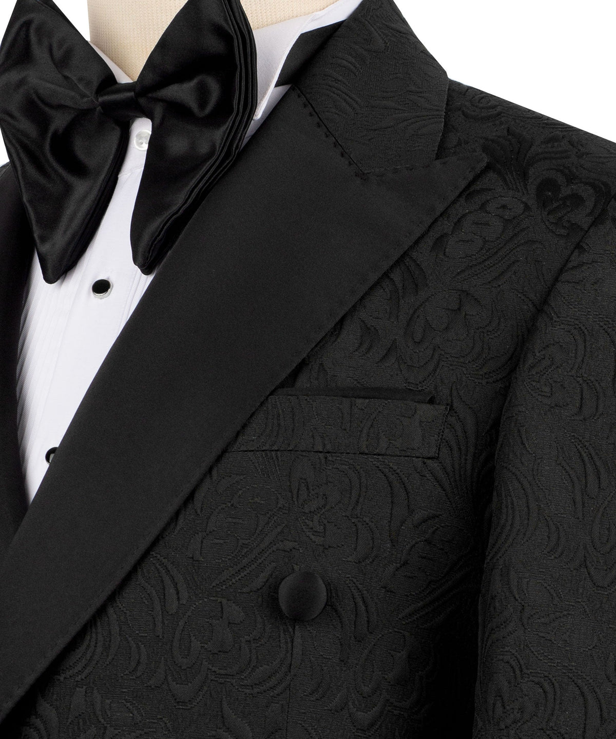 Black Double-Breasted Tuxedo - Style 10