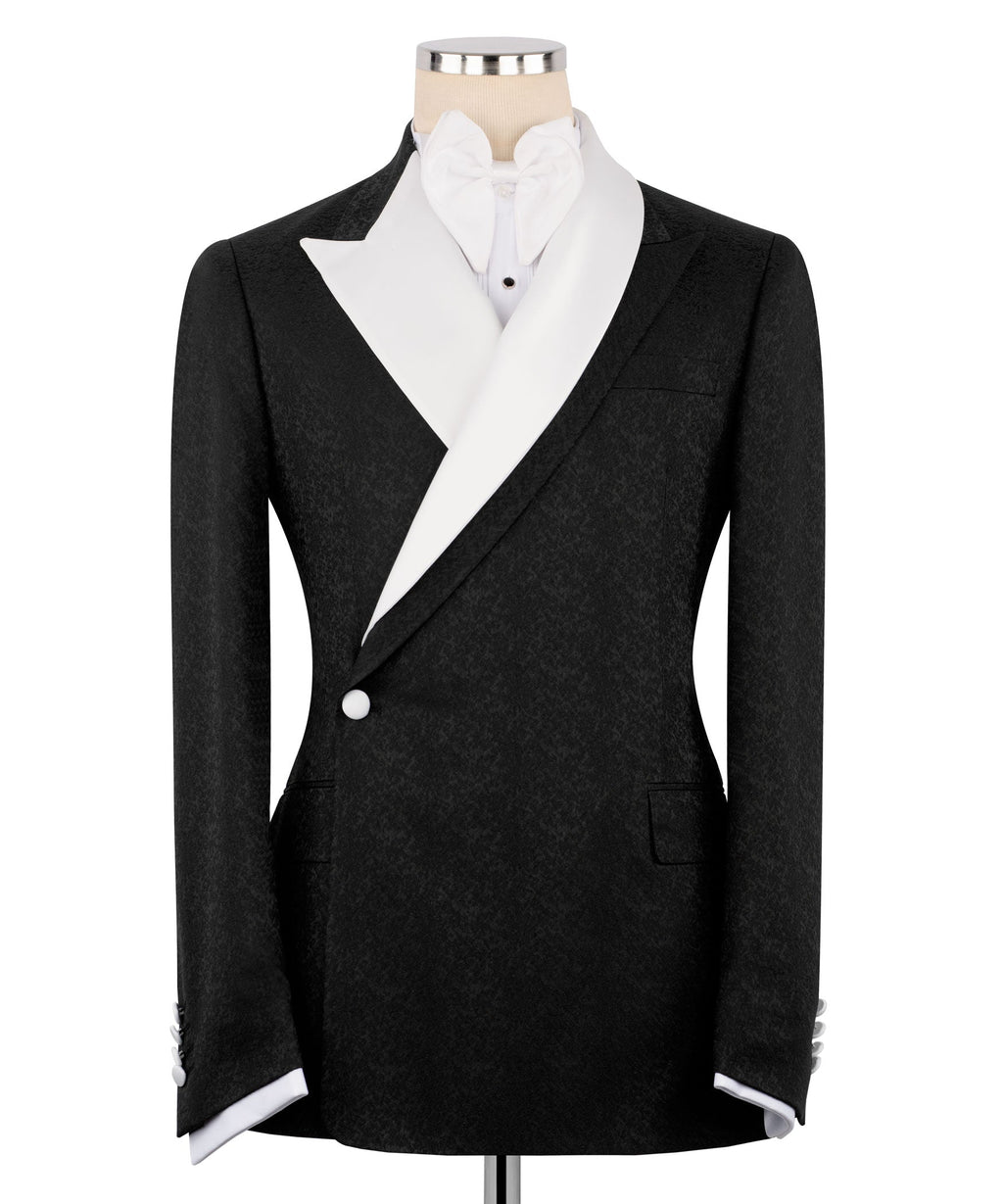 Black Double-Breasted Tuxedo - Style 06