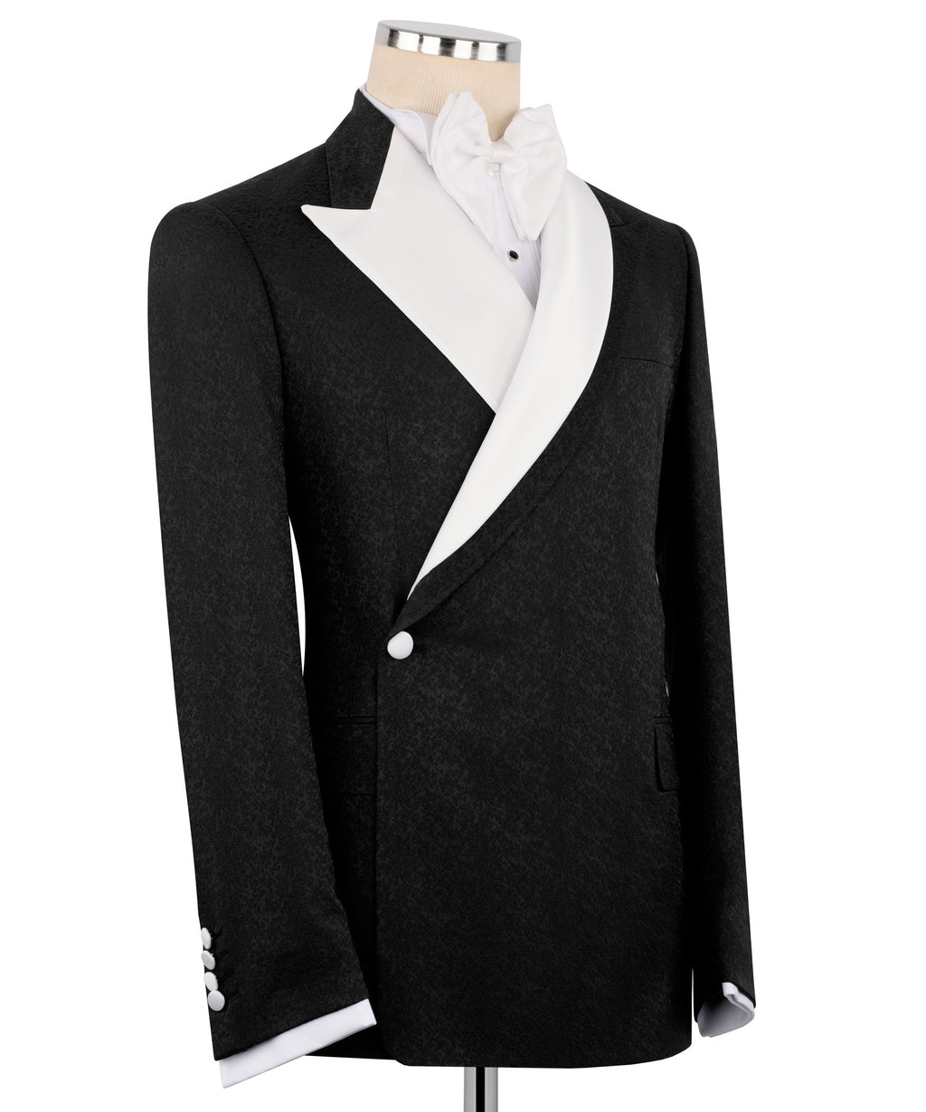 Black Double-Breasted Tuxedo - Style 06