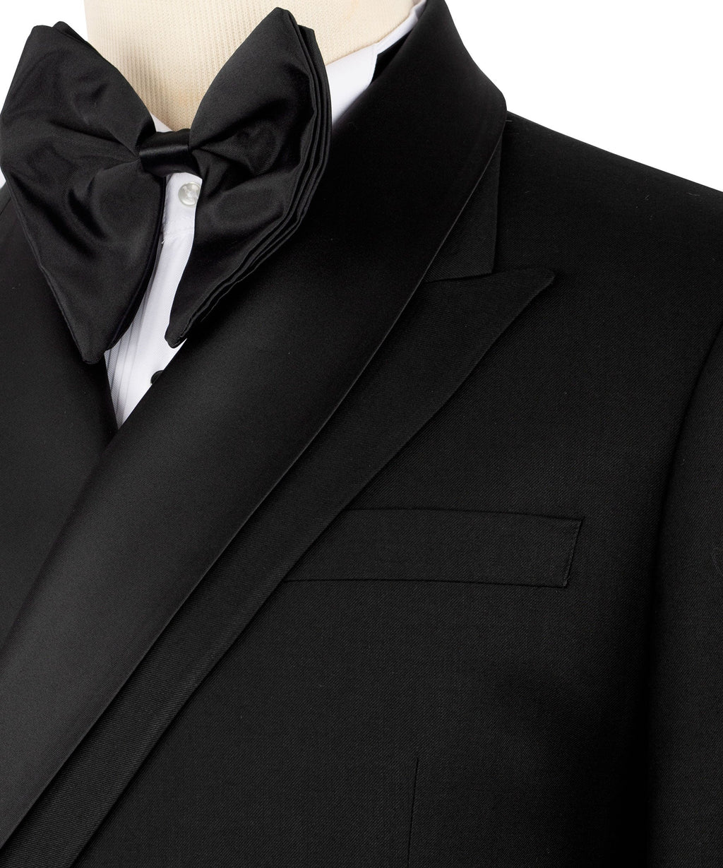 Black Double-Breasted Tuxedo - Style 07