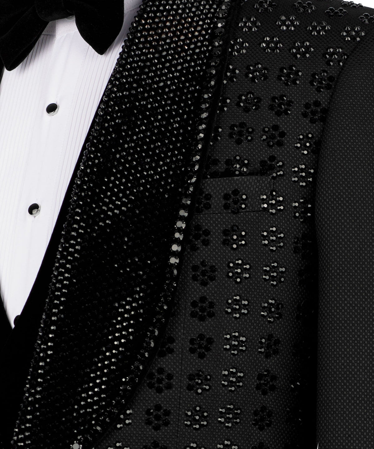 Black Embroidered Tuxedo - Style 07