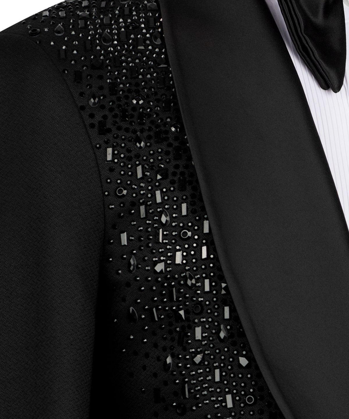 Black Embroidered Tuxedo - Style 08
