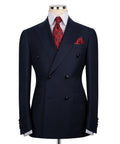 Black Double-Breasted Suit - Style 03