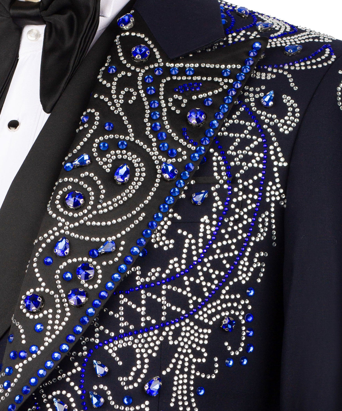 Black Embroidered Tuxedo - Style 06