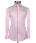 Silver Stone-Embellished Dress Shirt - Style 01