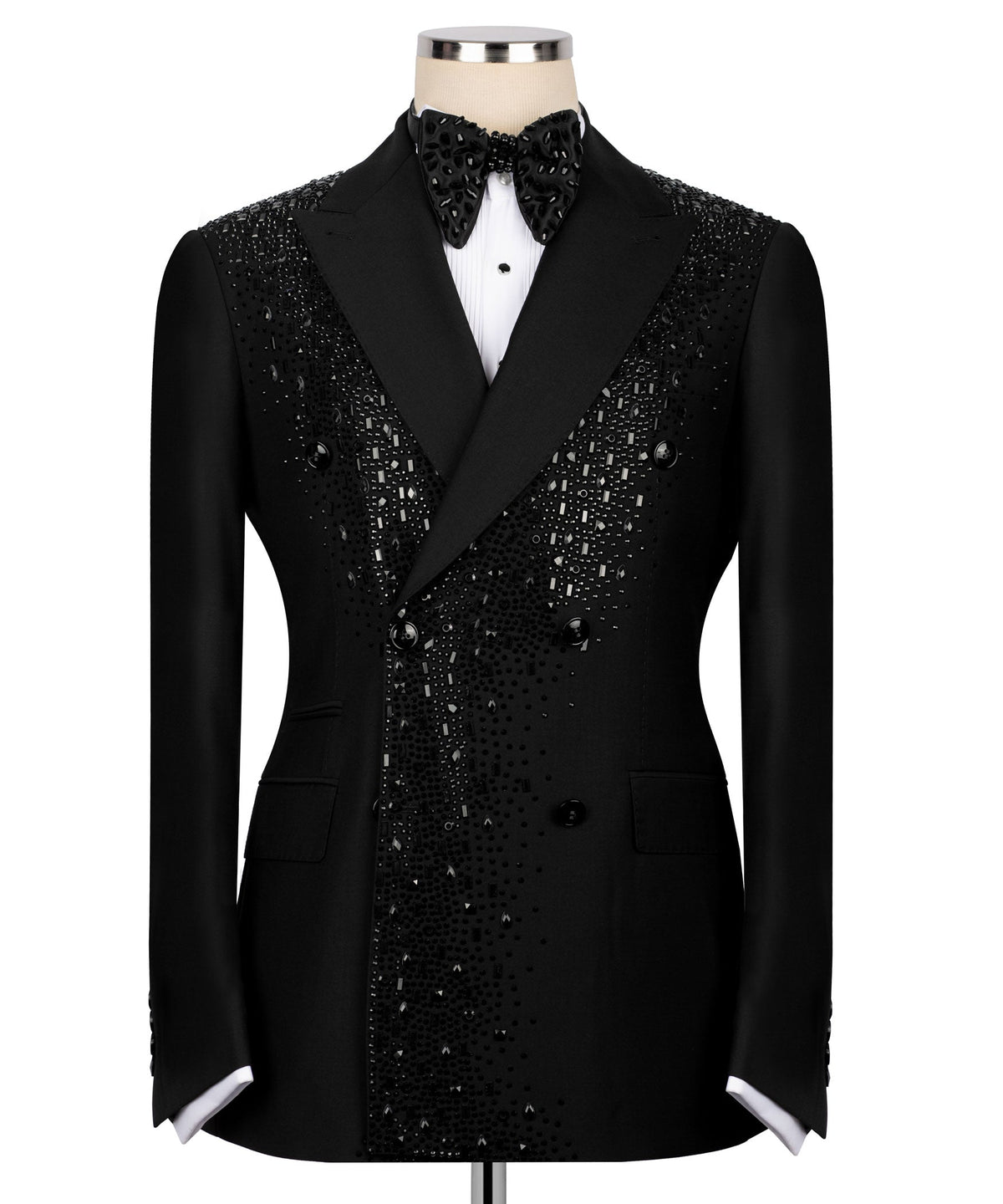 Black Embroidered Tuxedo - Style 04