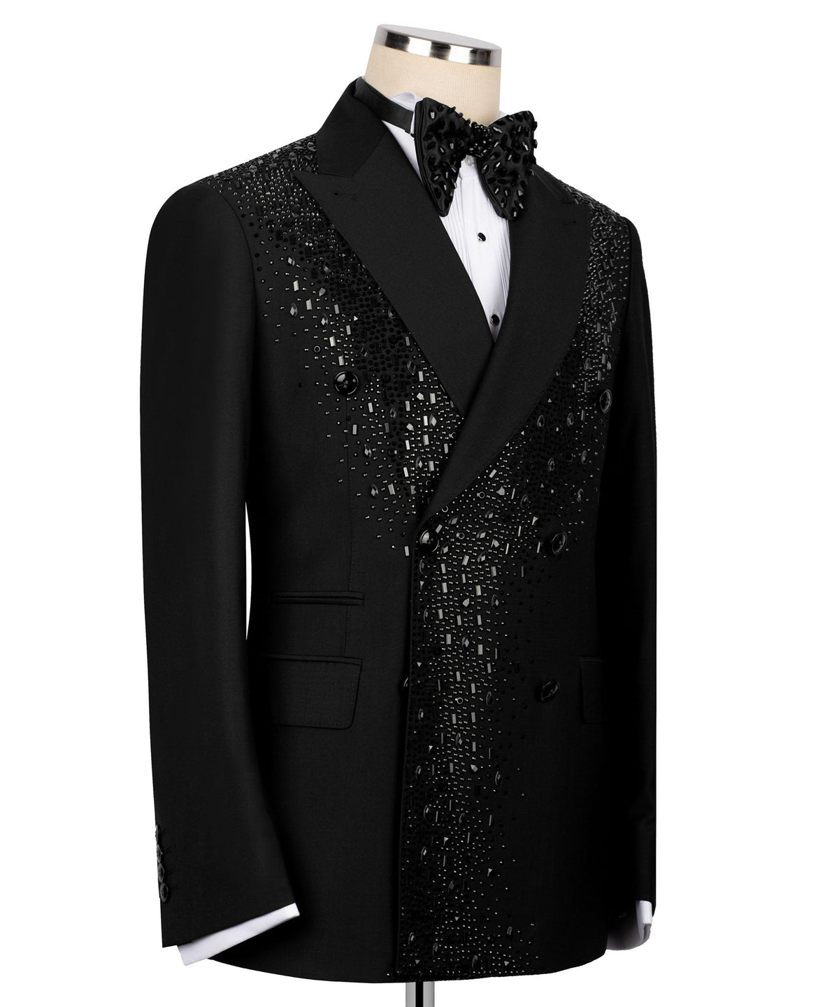 Black Embroidered Tuxedo - Style 04