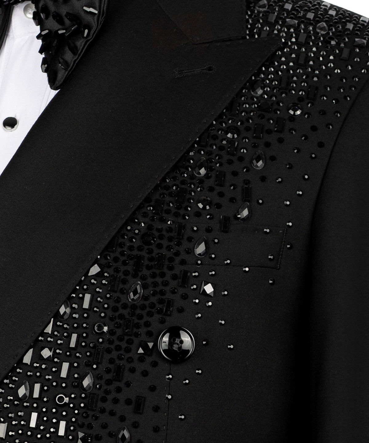 Black Embroidered Tuxedo - Style 04
