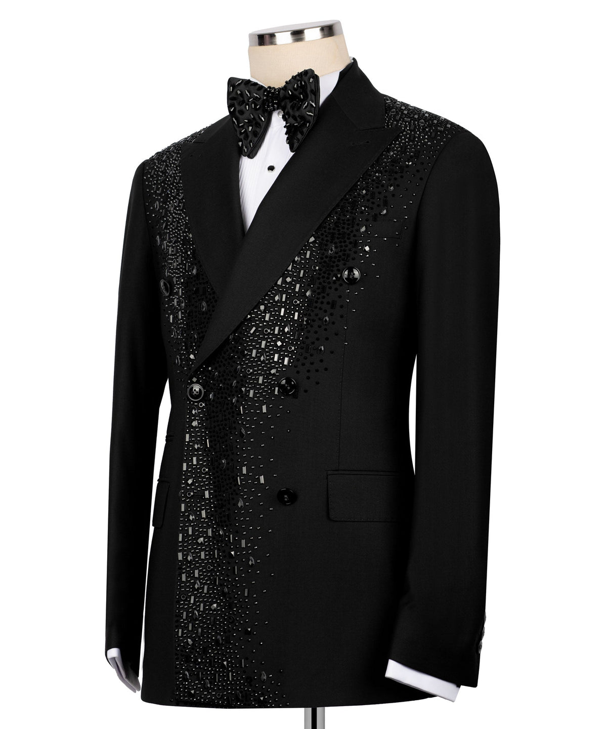 Black Embroidered Tuxedo - Style 04