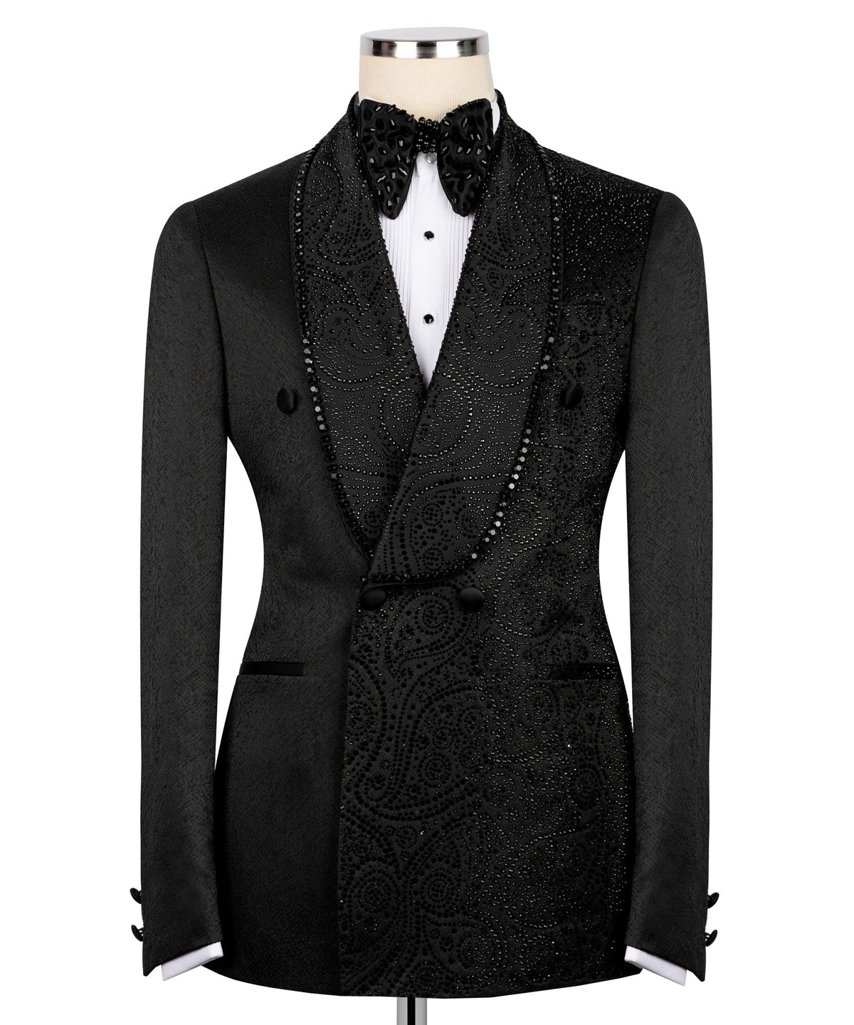 Black Embroidered Tuxedo - Style 05