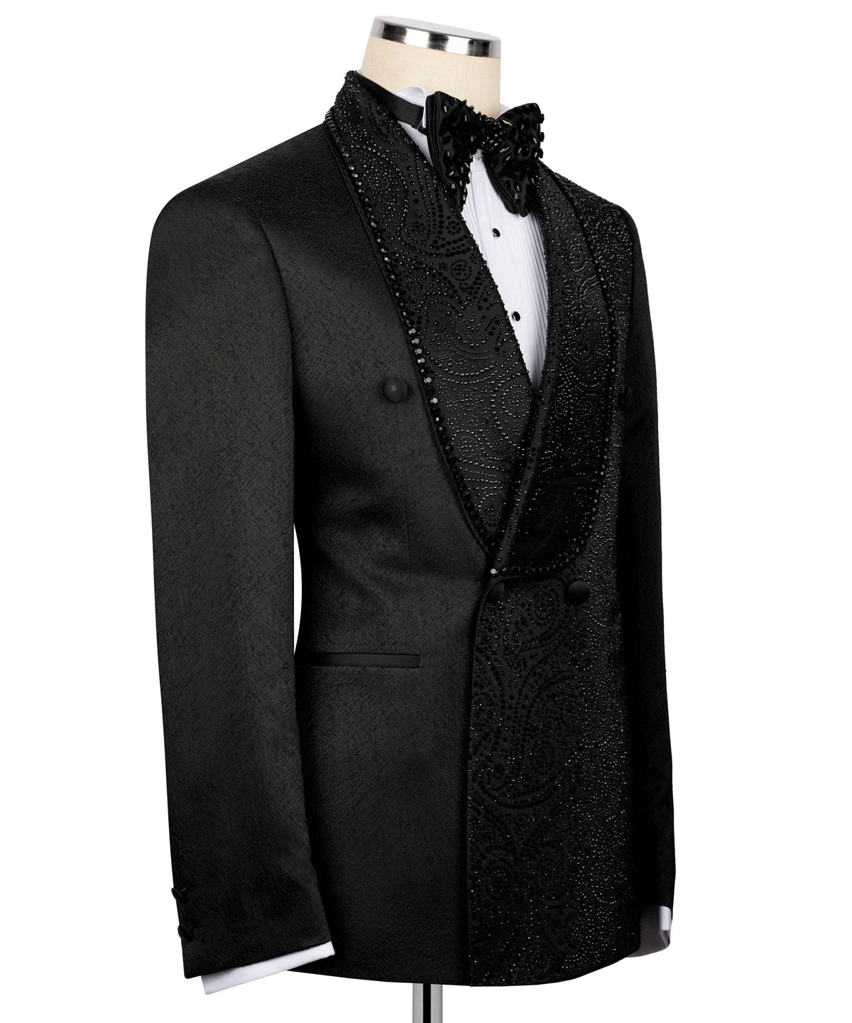 Black Embroidered Tuxedo - Style 05