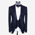 Peak-Lapel Tuxedo Navy Blue