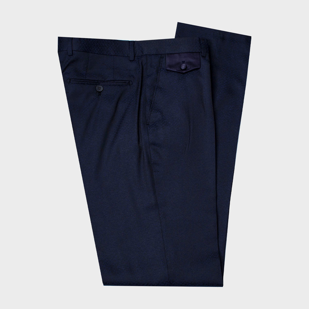 Peak-Lapel Tuxedo Navy Blue